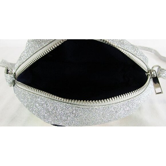 Land's End Rainbow Glitter Faux Leather Crossbody Bag - Picture 4 of 4